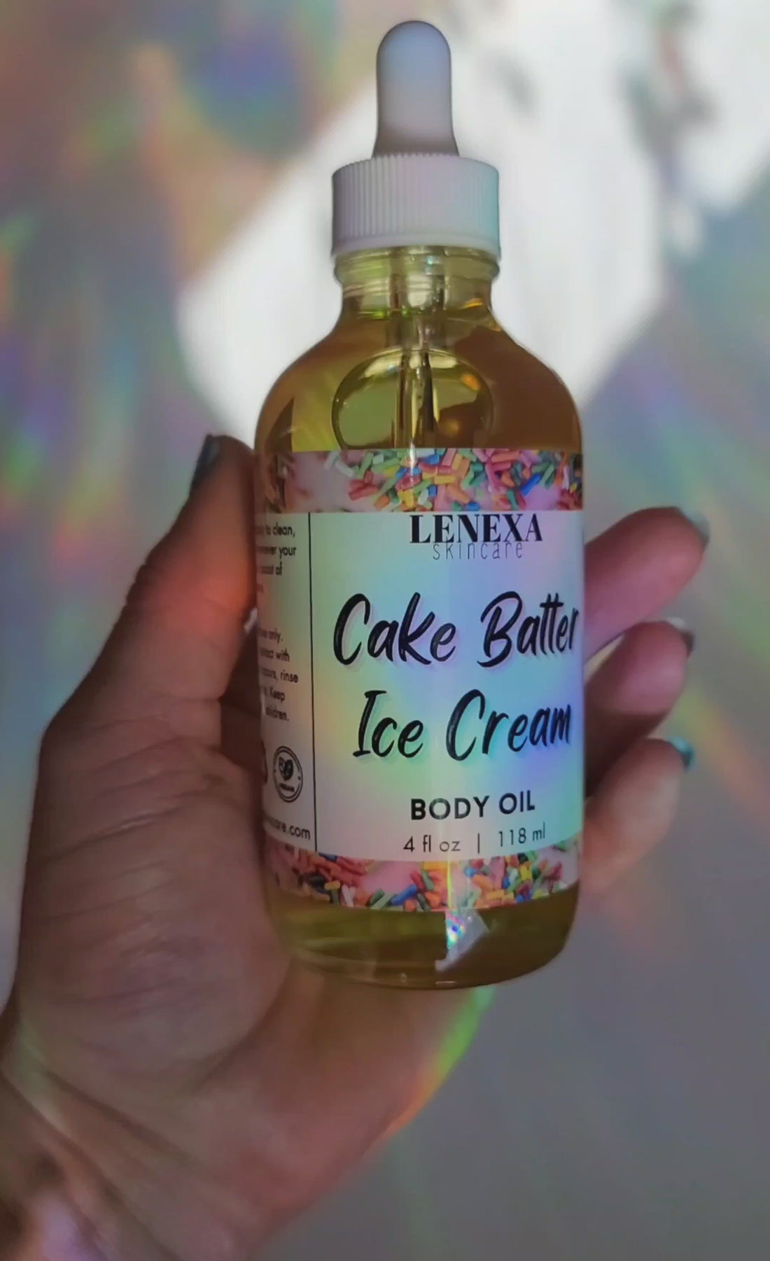 Cake Batter Ice Cream Body Oil Lenexa Skincare