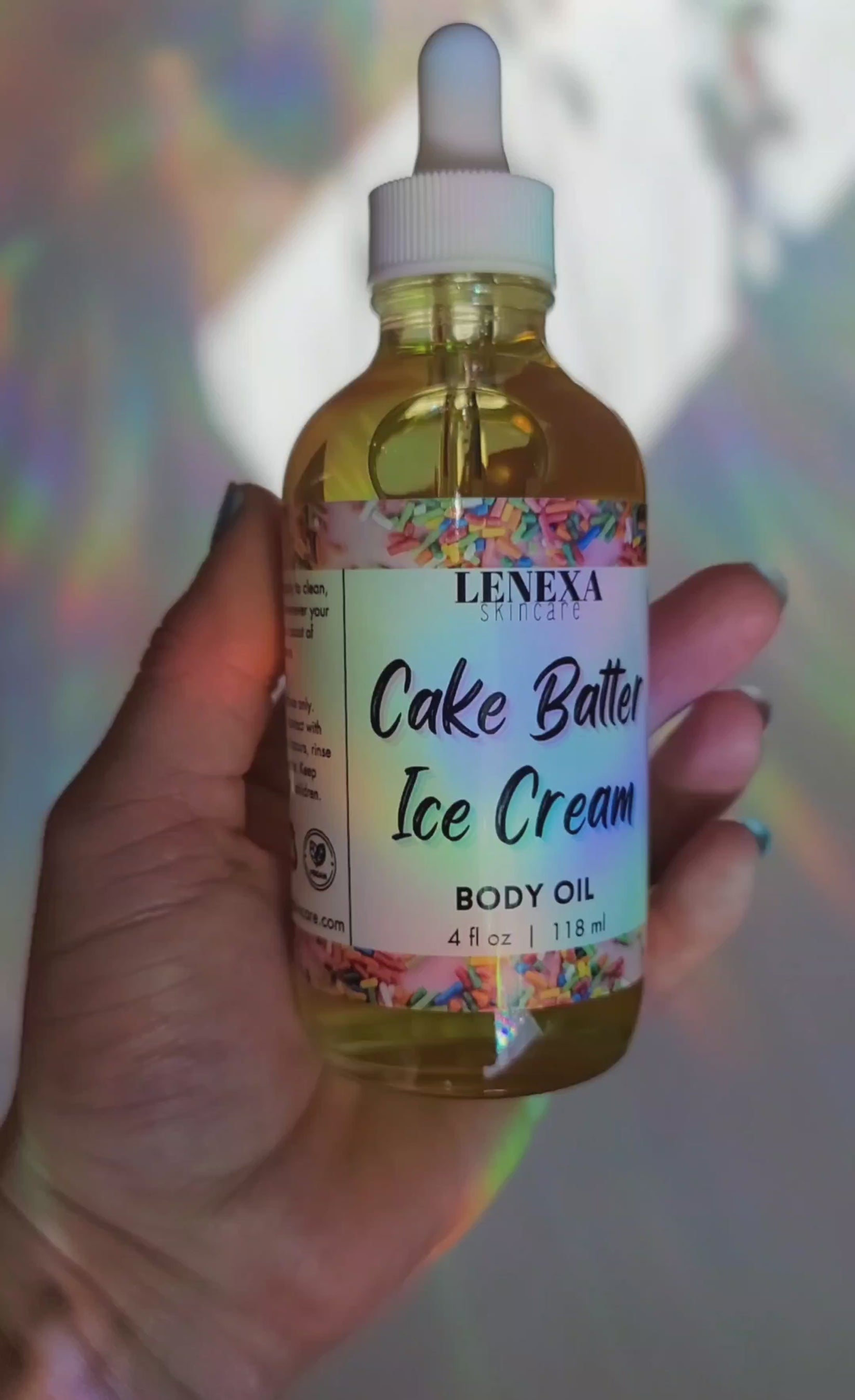 Cake Batter Ice Cream Body Oil Lenexa Skincare